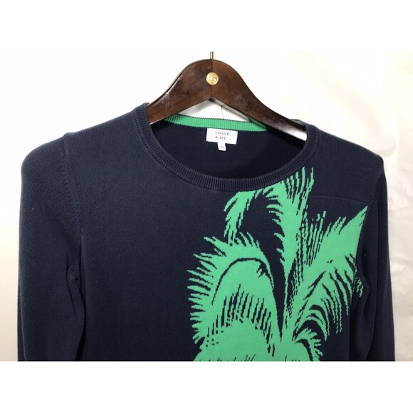 Crown & Ivy women sweater with bright flamingo design warm size Small - Picture 3 of 9